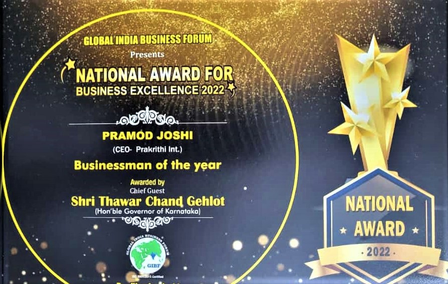 National Award For Business Excellence 2022